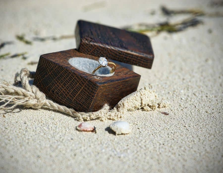 bague bois femme