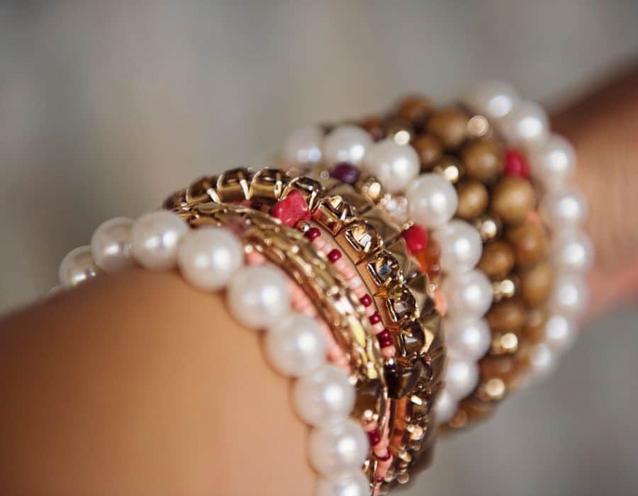 bras femme bracelet bois
